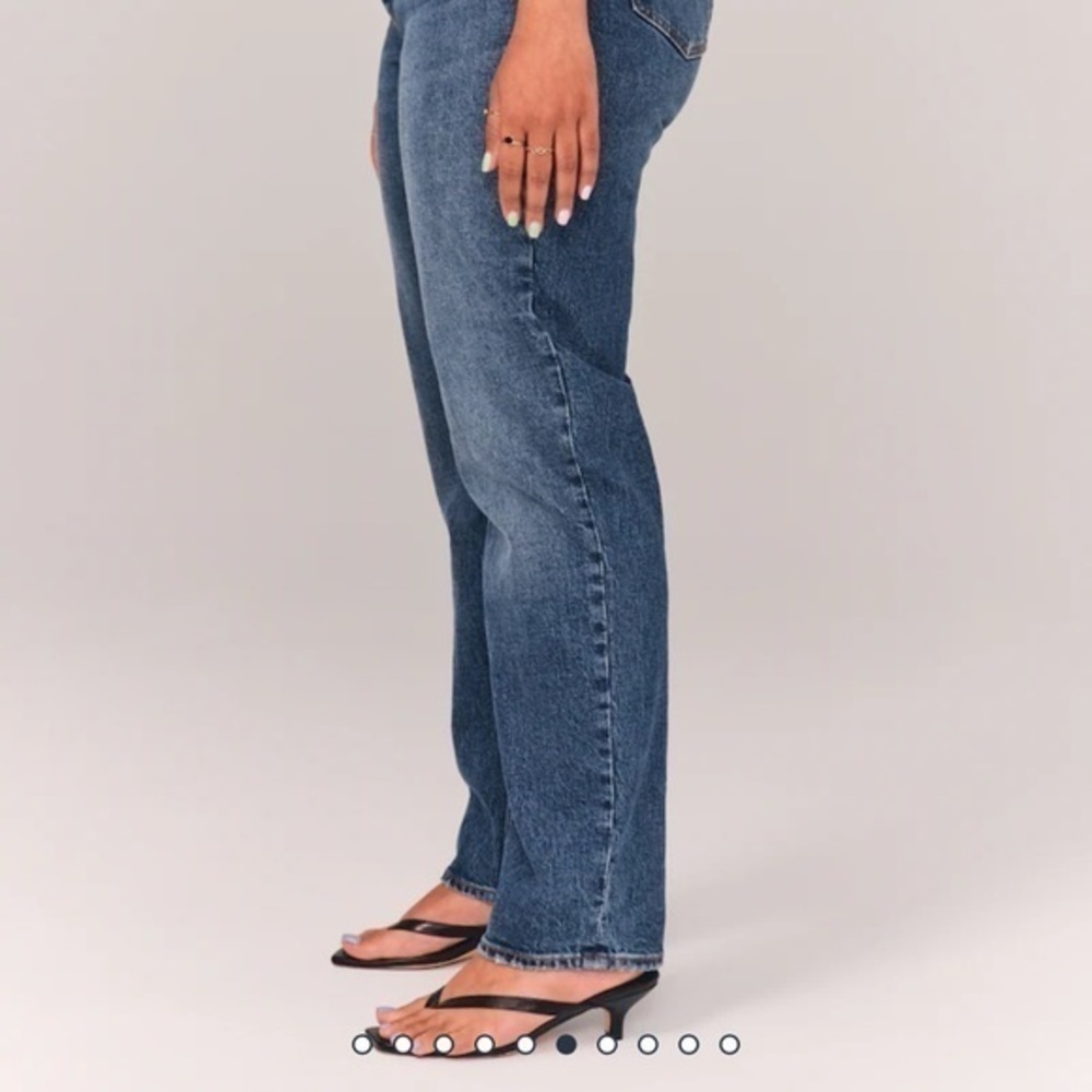 A&F Vintage Stretch Denim High Rise Dad Jeans “27 Long” - Picture 3 of 10
